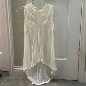 Free people ivory lace top - Sz XS